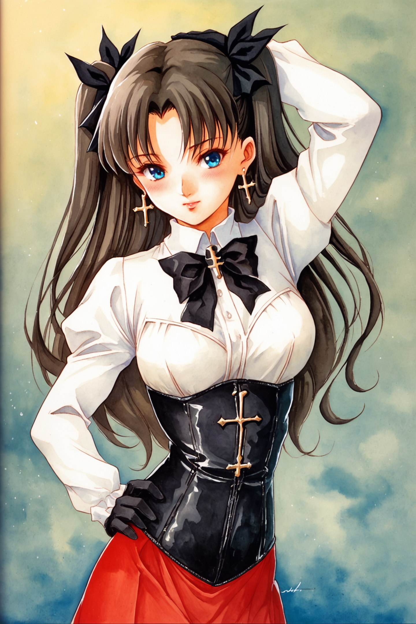 31835-64719262-1girl,solo,long hair,earrings,jewelry,gloves,two side up,black hair,pantyhose,tohsaka rin,long sleeves,looking at viewer,cross,b.png